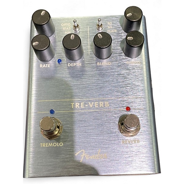 Used Fender tre-verb Effect Pedal