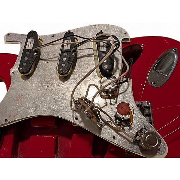 Vintage 1962 Fender American Standard Stratocaster red refin Solid Body Electric Guitar