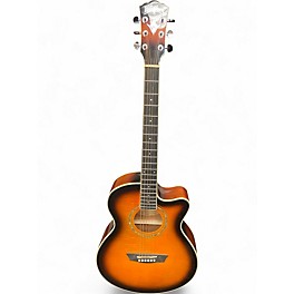 Used Washburn EA15ATB-A 2 Color Sunburst Acoustic Electric Guitar