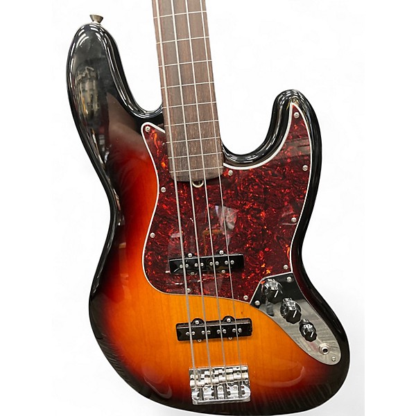 Used Fender American Professional II Jazz Bass Fretless 3 Color Sunburst Electric Bass Guitar