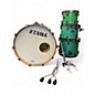 Used TAMA 4 Piece Starclassic Emerald Green Drum Kit thumbnail