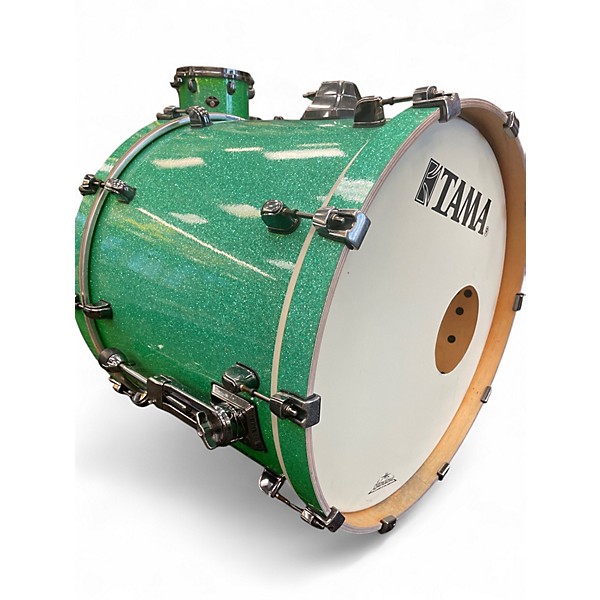 Used TAMA 4 Piece Starclassic Emerald Green Drum Kit