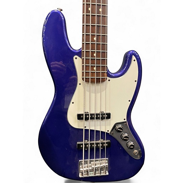 Used Fender Player Jazz Bass V Blue Electric Bass Guitar