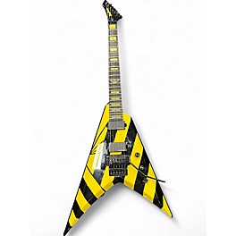 Used Washburn parallaxe V260FR Black and Yellow Solid Body Electric Guitar