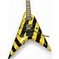 Used Washburn parallaxe V260FR Black and Yellow Solid Body Electric Guitar