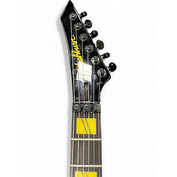 Used Washburn parallaxe V260FR Black and Yellow Solid Body Electric Guitar