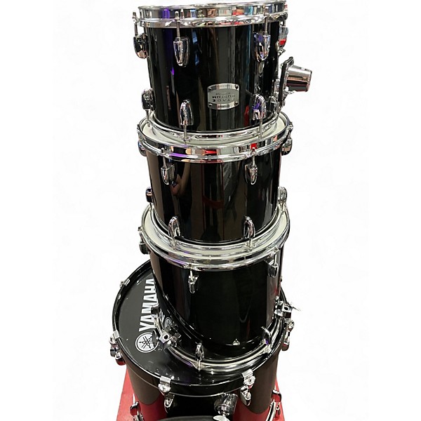 Used Yamaha 5 Piece Stage Custom Black Drum Kit
