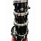 Used Yamaha 5 Piece Stage Custom Black Drum Kit