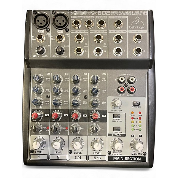 Used Behringer XENYX802 Powered Mixer