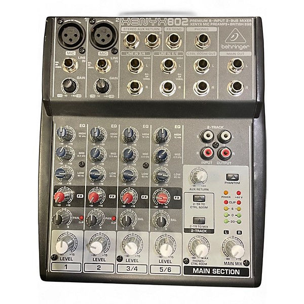 Used Behringer XENYX802 Powered Mixer