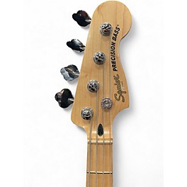 Used Squier Precision Bass WHITE Electric Bass Guitar