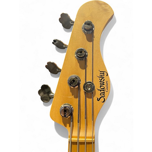 Used Sadowsky Guitars Metroline 21-fret P/J Black Electric Bass Guitar