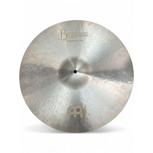 Used MEINL 18in BYZANCE JAZZ EXTRA THIN CRASH Cymbal