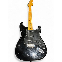 Used Squier Vintage Modified 70s Stratocaster Black Solid Body Electric Guitar