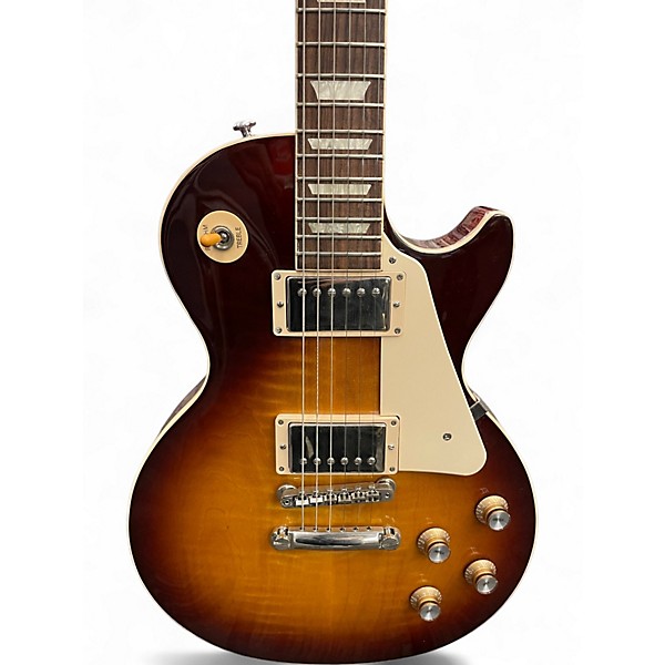 Used 2021 Gibson Les Paul Standard Iced Tea Solid Body Electric Guitar