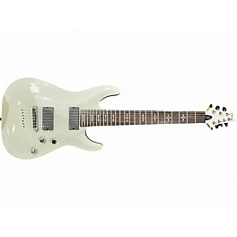 Used Schecter Guitar Research Demon 7 String Alpine White Solid Body Electric Guitar