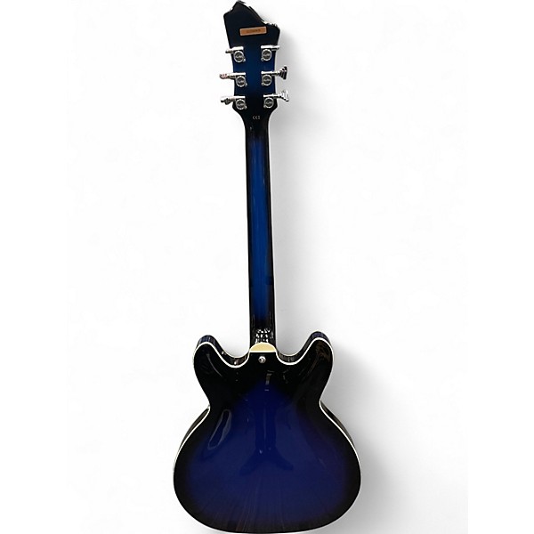 Used Kagstrom Super Viking Blue Burst Hollow Body Electric Guitar