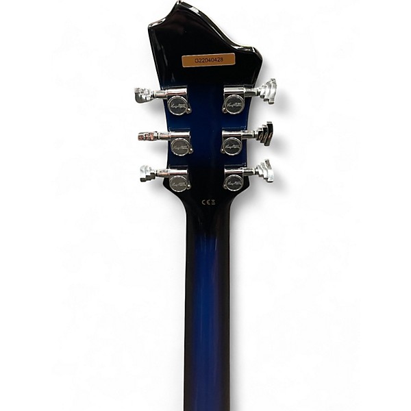 Used Kagstrom Super Viking Blue Burst Hollow Body Electric Guitar