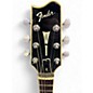 Vintage 1980s Fender Flame Elite Black Solid Body Electric Guitar