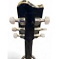Vintage 1980s Fender Flame Elite Black Solid Body Electric Guitar