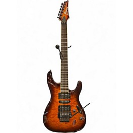 Used Ibanez S670QM DRAGON EYE BURST Solid Body Electric Guitar