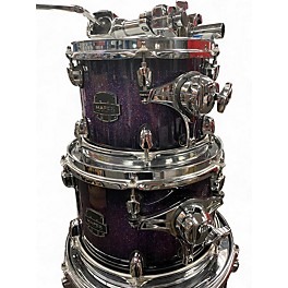 Used Mapex 5 Piece Saturn IV Purple Sparkle Drum Kit