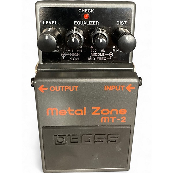 Used BOSS MT2 Metal Zone Distortion Effect Pedal