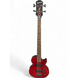 Used Epiphone Les Paul Bass cherry Electric Bass Guitar