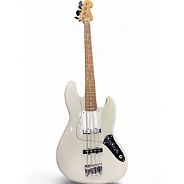 Used Fender Jazz Bass Olympic White Electric Bass Guitar