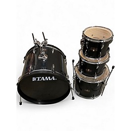 Used TAMA 4 Piece Imperialstar Hairline Black Drum Kit