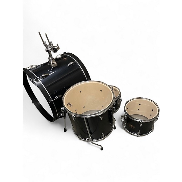 Used TAMA 4 Piece Imperialstar Hairline Black Drum Kit