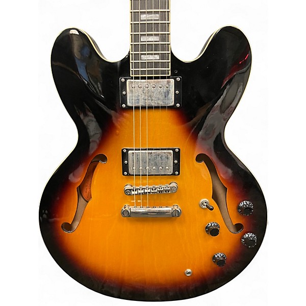Used Epiphone ES335 Pro 2 Color Sunburst Hollow Body Electric Guitar