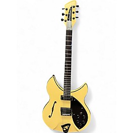 Used 2017 Rickenbacker 360 WB SPC Rose Morris Light Mocha Cream Hollow Body Electric Guitar
