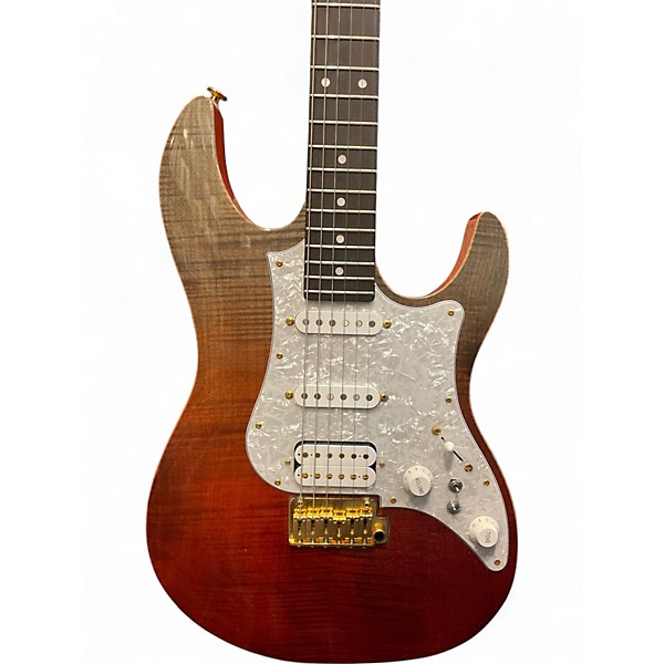 Used Fujigen EOS-FM-R/RKG/06 RIPE KAKI GRADATION Solid Body Electric Guitar
