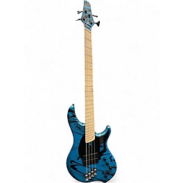 Used Dingwall NG2 4 STRING BASS BLUE SWIRL Electric Bass Guitar