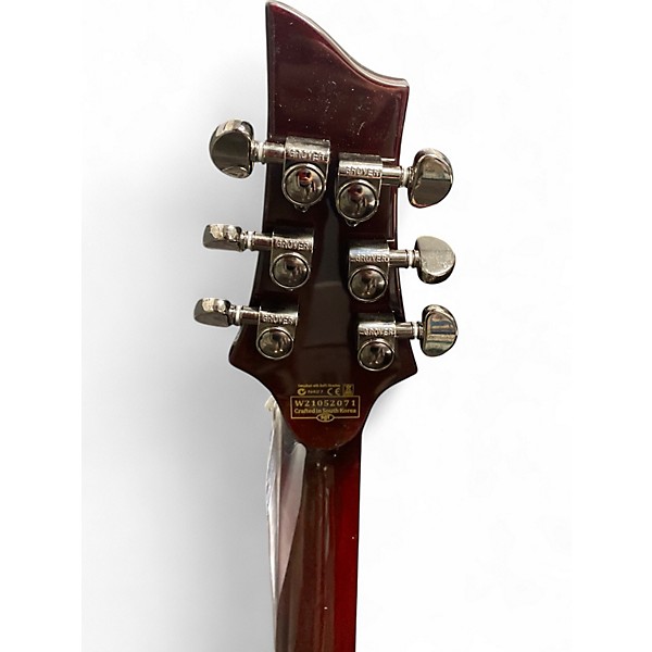 Used Schecter Guitar Research Hellraiser S Flamed Crimson Solid Body Electric Guitar