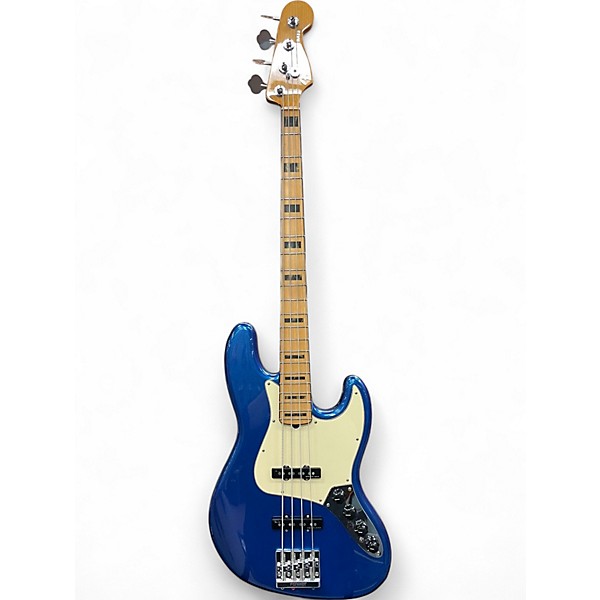 Used 2019 Fender American Ultra Jazz Bass Cobra Blue Electric Bass Guitar