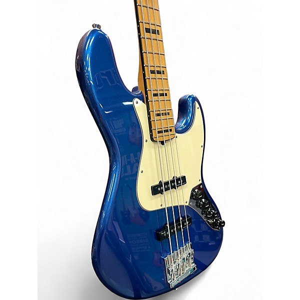 Used 2019 Fender American Ultra Jazz Bass Cobra Blue Electric Bass Guitar
