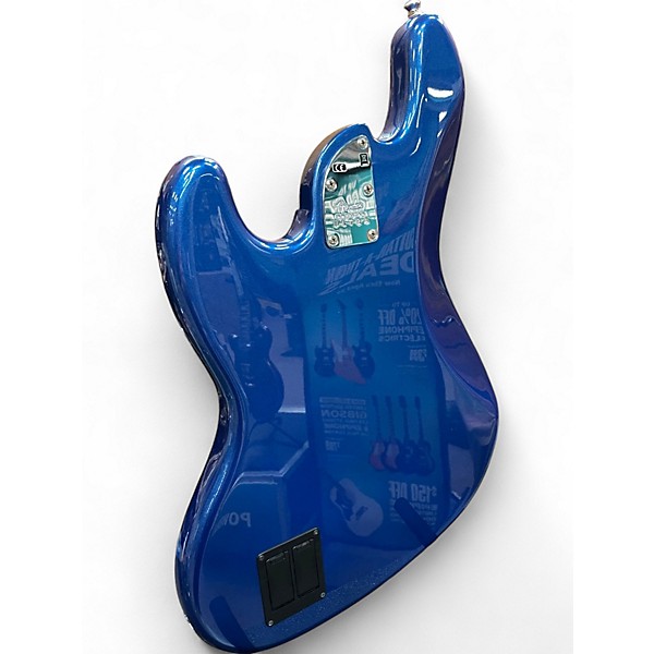 Used 2019 Fender American Ultra Jazz Bass Cobra Blue Electric Bass Guitar