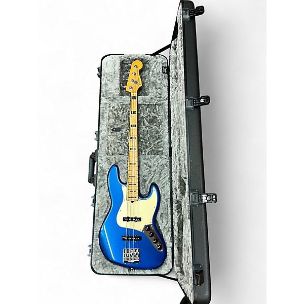 Used 2019 Fender American Ultra Jazz Bass Cobra Blue Electric Bass Guitar