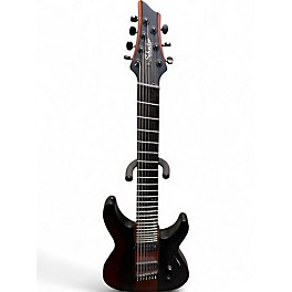 Used Schecter Guitar Research Diamond C7 Rob Scallon black and natural Solid Body Electric Guitar