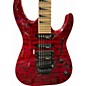 Used Jackson JS34Q Dinky Trans Red Solid Body Electric Guitar