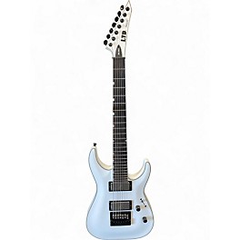 Used ESP ltd deluxe mh1007 White Solid Body Electric Guitar