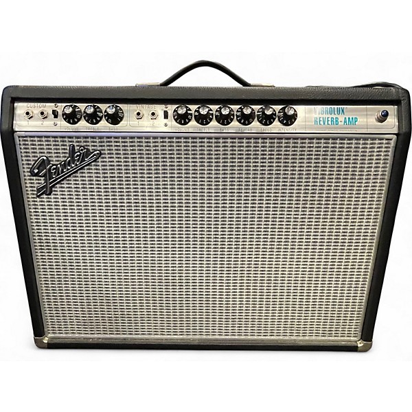 Used Fender 1968 Custom Vibrolux Reverb Tube Guitar Combo Amp