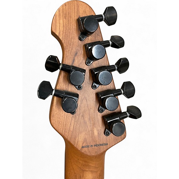 Used Sterling by Music Man John Petrucci JP157d 7 String with Dimarzio pickups eminence purple Solid Body Electric Guitar