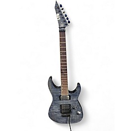 Used ESP LTD M200FM Trans Black Solid Body Electric Guitar
