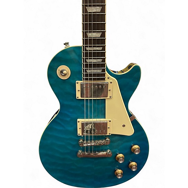 Used Epiphone 1959 Reissue Les Paul Standard Trans Blue Solid Body Electric Guitar