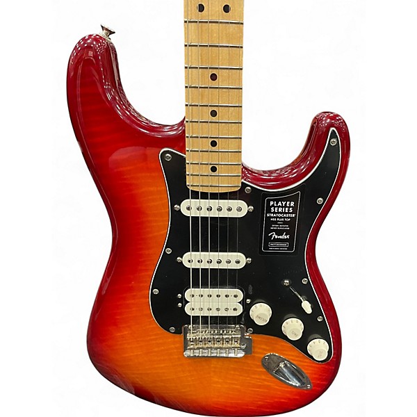 Used Fender Player Plus Stratocaster Plus Top HSS Heritage Cherry Sunburst Solid Body Electric Guitar