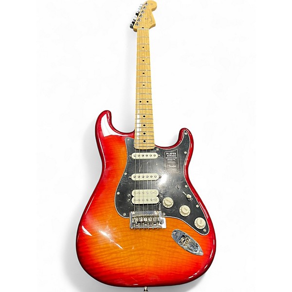 Used Fender Player Plus Stratocaster Plus Top HSS Heritage Cherry Sunburst Solid Body Electric Guitar