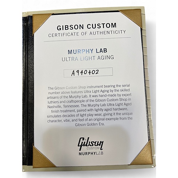 Used Gibson CUSTOM SHOP ES-355 1959 MURPHY LAB ULTRA LIGHT AGINING Ebony Hollow Body Electric Guitar